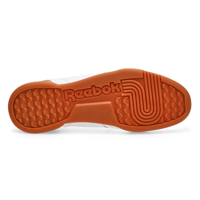 Baskets en cuir WORKOUT PLUS, blanc/bleu vecteur/résine, hommes