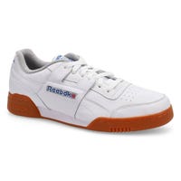 Baskets en cuir WORKOUT PLUS, blanc/bleu vecteur/résine, hommes