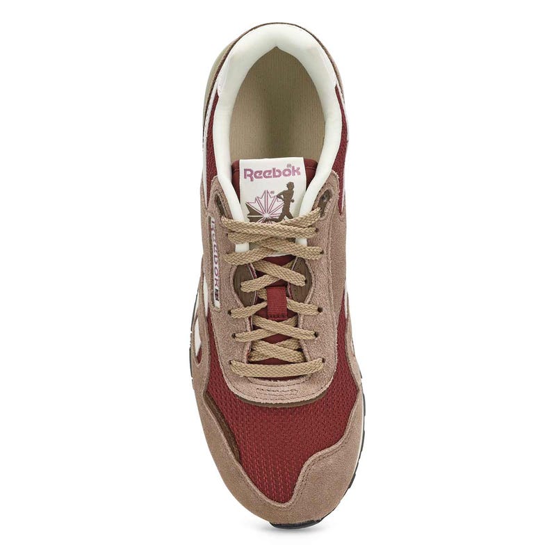 Men's Classic Nylon 89 Lace Up Sneaker - Grainy Grey/Blackberry/Chalk