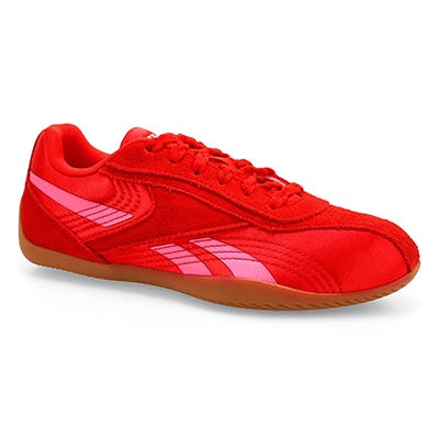 Baskets en suède ULTRA LO, rouge sport/rose/résine, femmes