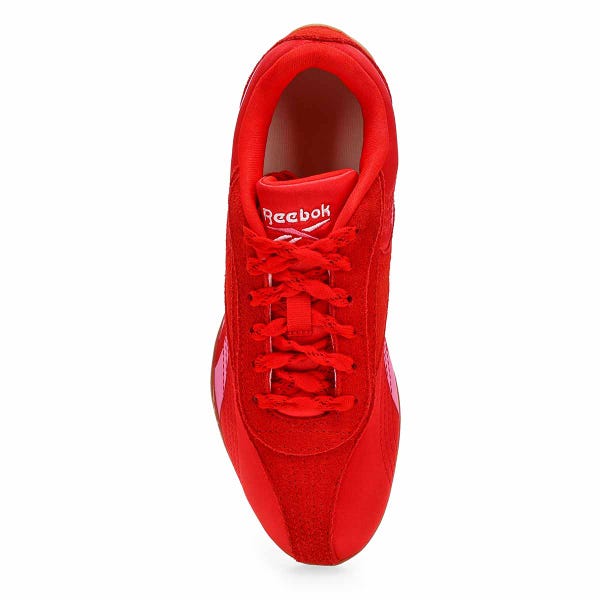 Women's Ultra Lo Suede Sneaker - Sport Red/Playful Pink/Gum