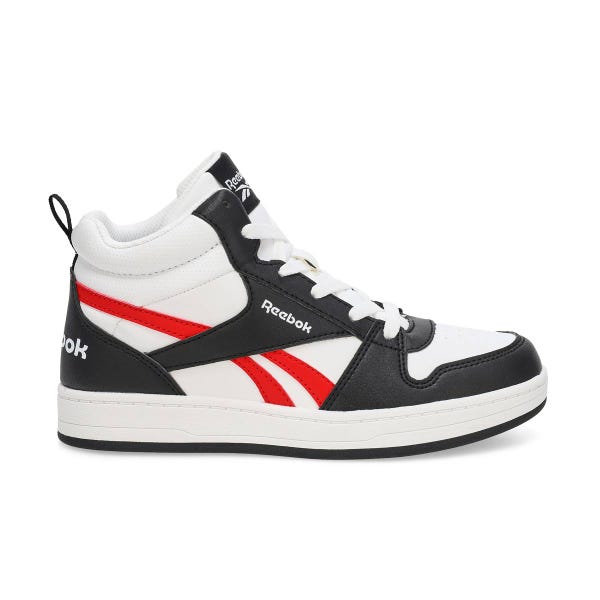 Kids'  Prime Mid 2.0 Lace Up Sneaker - White/Black/Vector Red