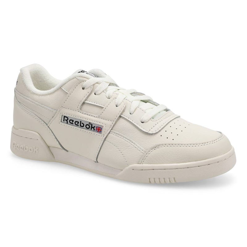 Baskets en cuir WORKOUT PLUS, craie/craie/noir, hommes