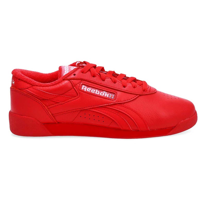 Women's Freestyle Lo Leather Sneaker - Vector Red