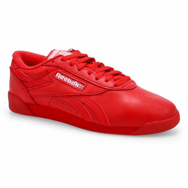 Women's Freestyle Lo Leather Sneaker - Vector Red