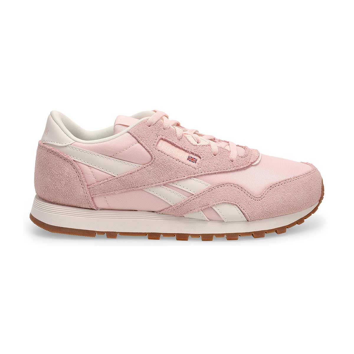 Baskets CLASSIC NYLON, rose pur/craie/craie, fille