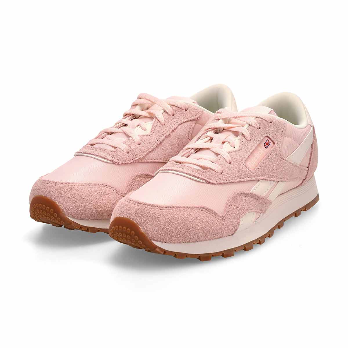 Baskets CLASSIC NYLON, rose pur/craie/craie, fille