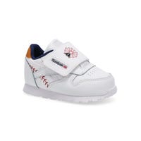 Infants' Classic Leather Sneaker - White/Vector Navy/Flash Red