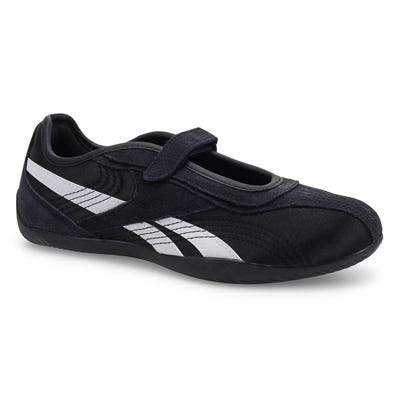 Lds Ultra Lo Mary Jane Sneaker - Black/Black/White
