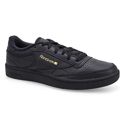 Mns Reebok Club C 85 Lace-Up Sneaker - Black/Almost Black/Gold