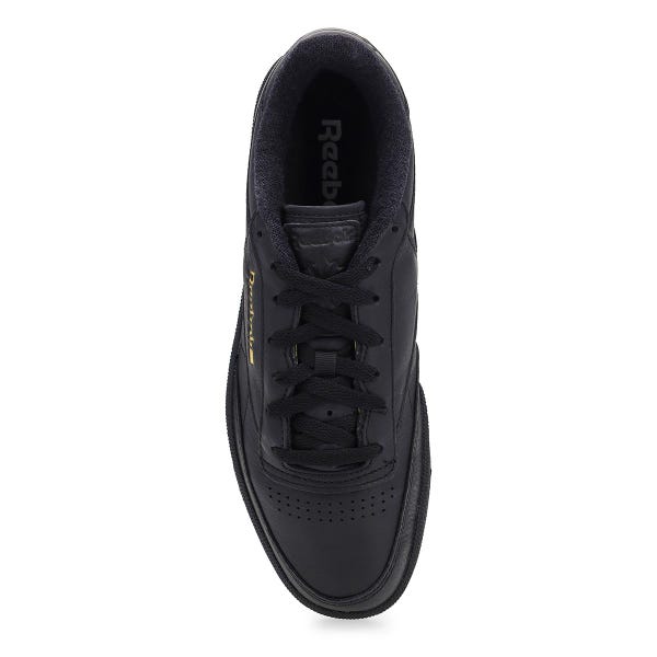 Men's Reebok Club C 85 lace-up sneaker - Black/Almost Black/Gold