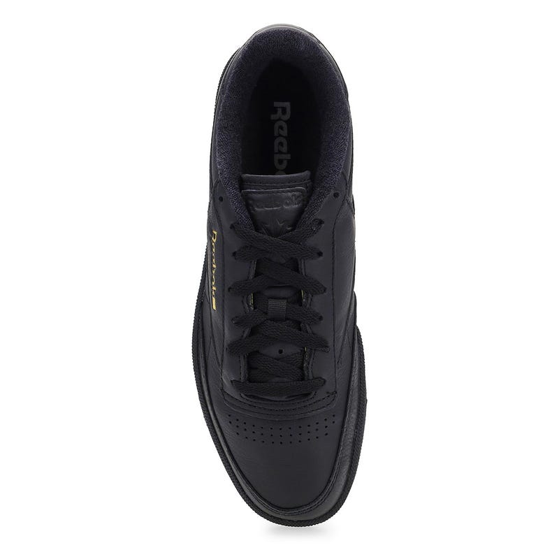 Men's Reebok Club C 85 lace-up sneaker - Black/Almost Black/Gold