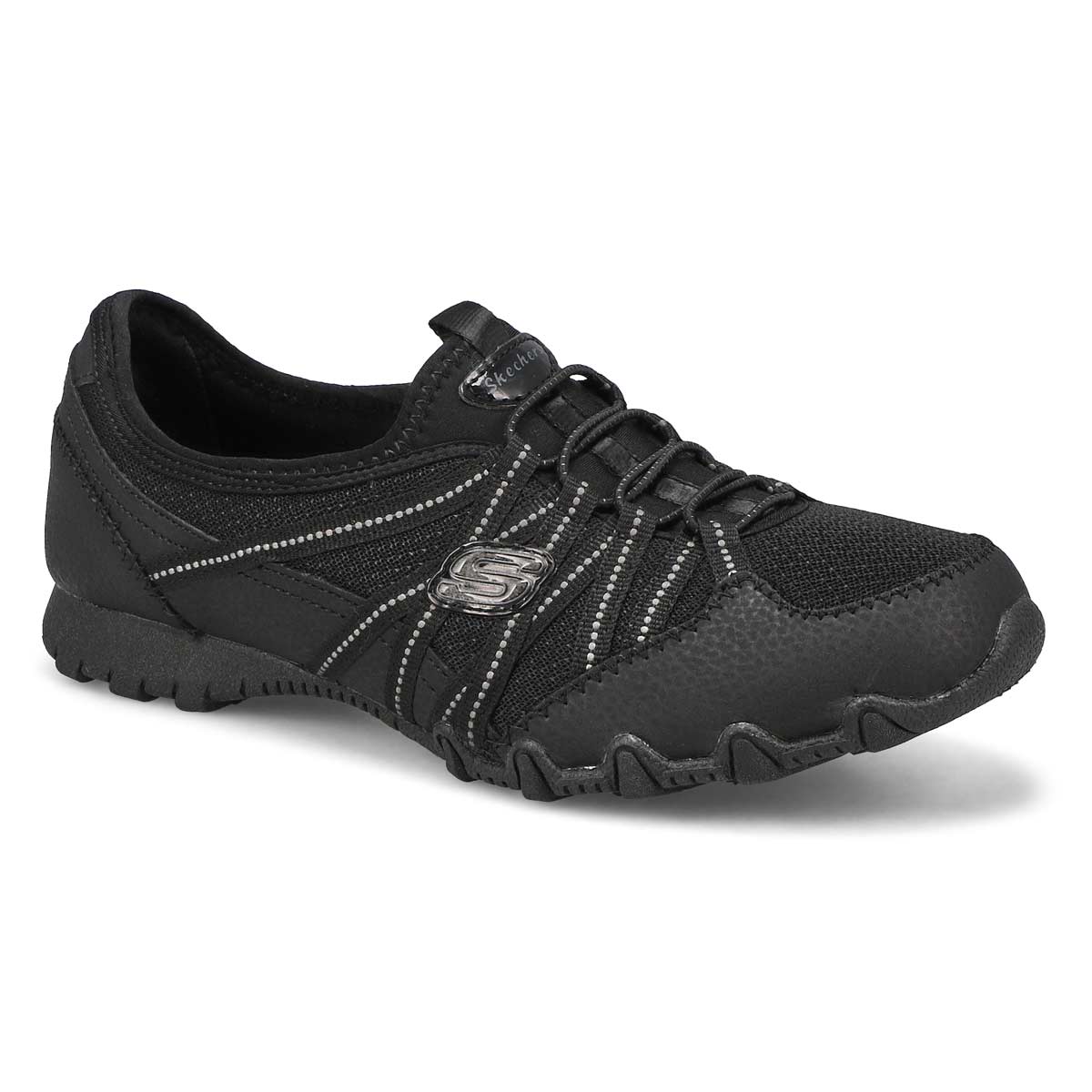 Skechers Women's Bikers Lite Sneaker - Black | SoftMoc.com