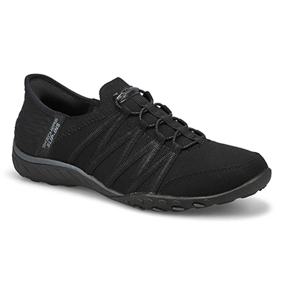 Lds Breathe Easy Slip-Ins Sneaker - Black