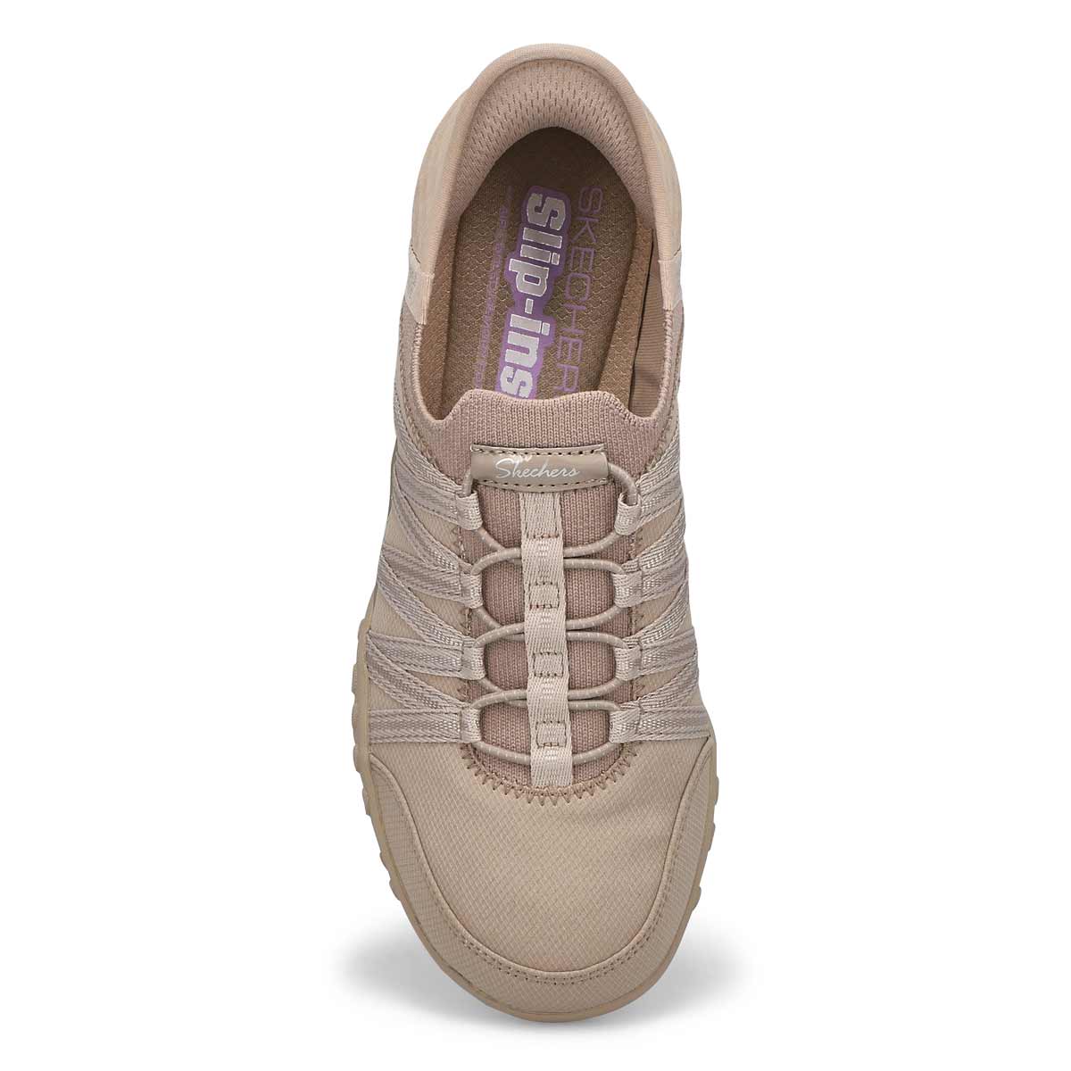 Ladies Breathe Easy Slip-Ins Sneaker - Taupe