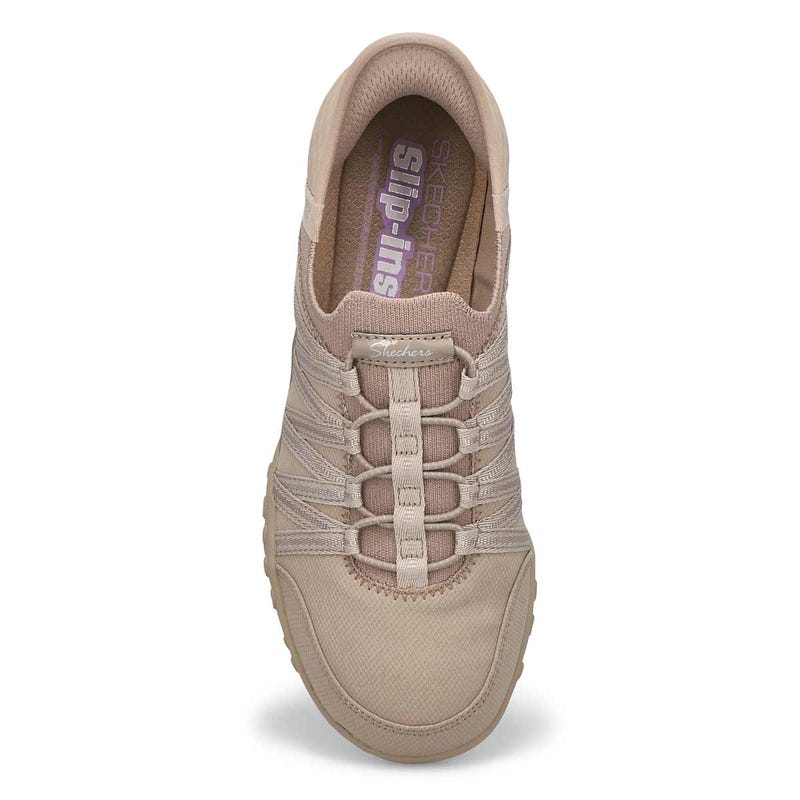 Ladies Breathe Easy Slip-Ins Sneaker - Taupe