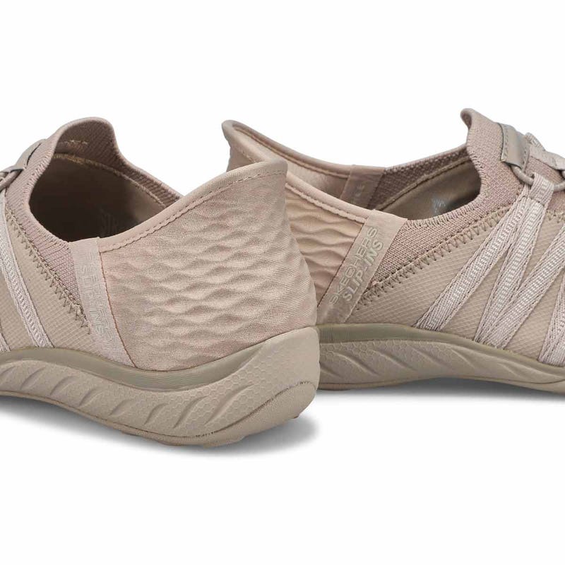 Ladies Breathe Easy Slip-Ins Sneaker - Taupe