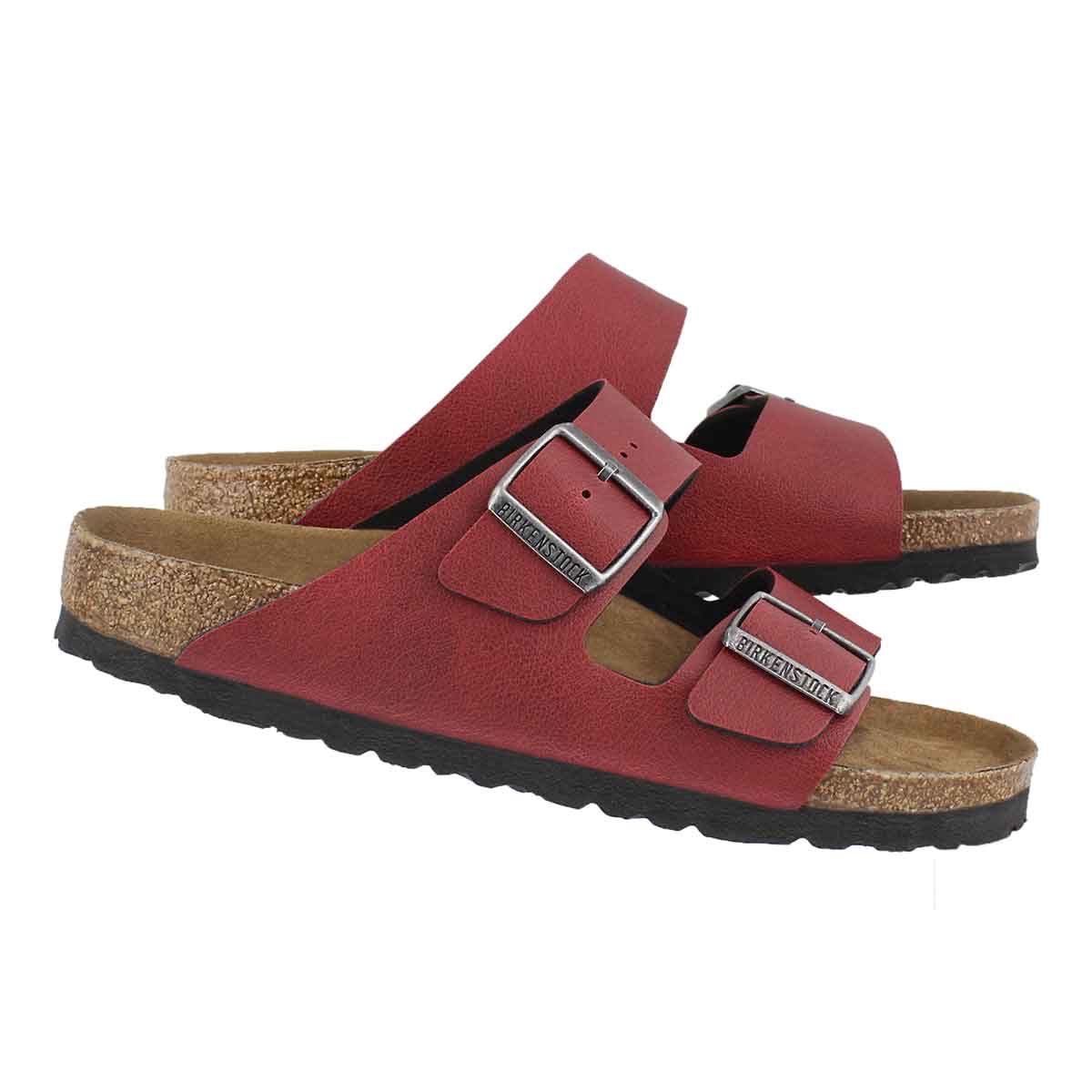 Sandales ARIZONA VEGAN, bordeaux, femmes