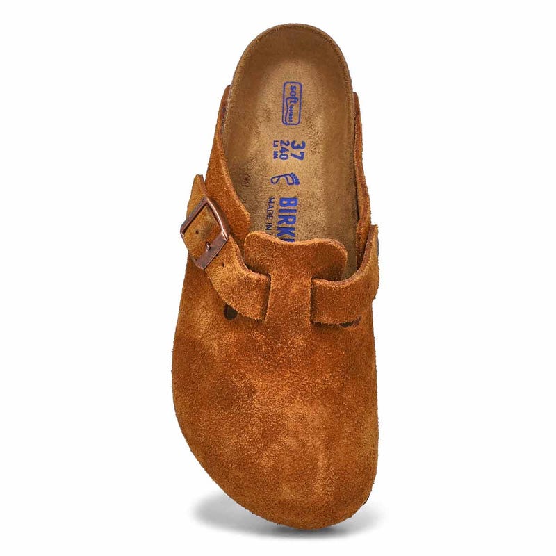 Women's Boston Soft Footbed Suede  Clog - Mink