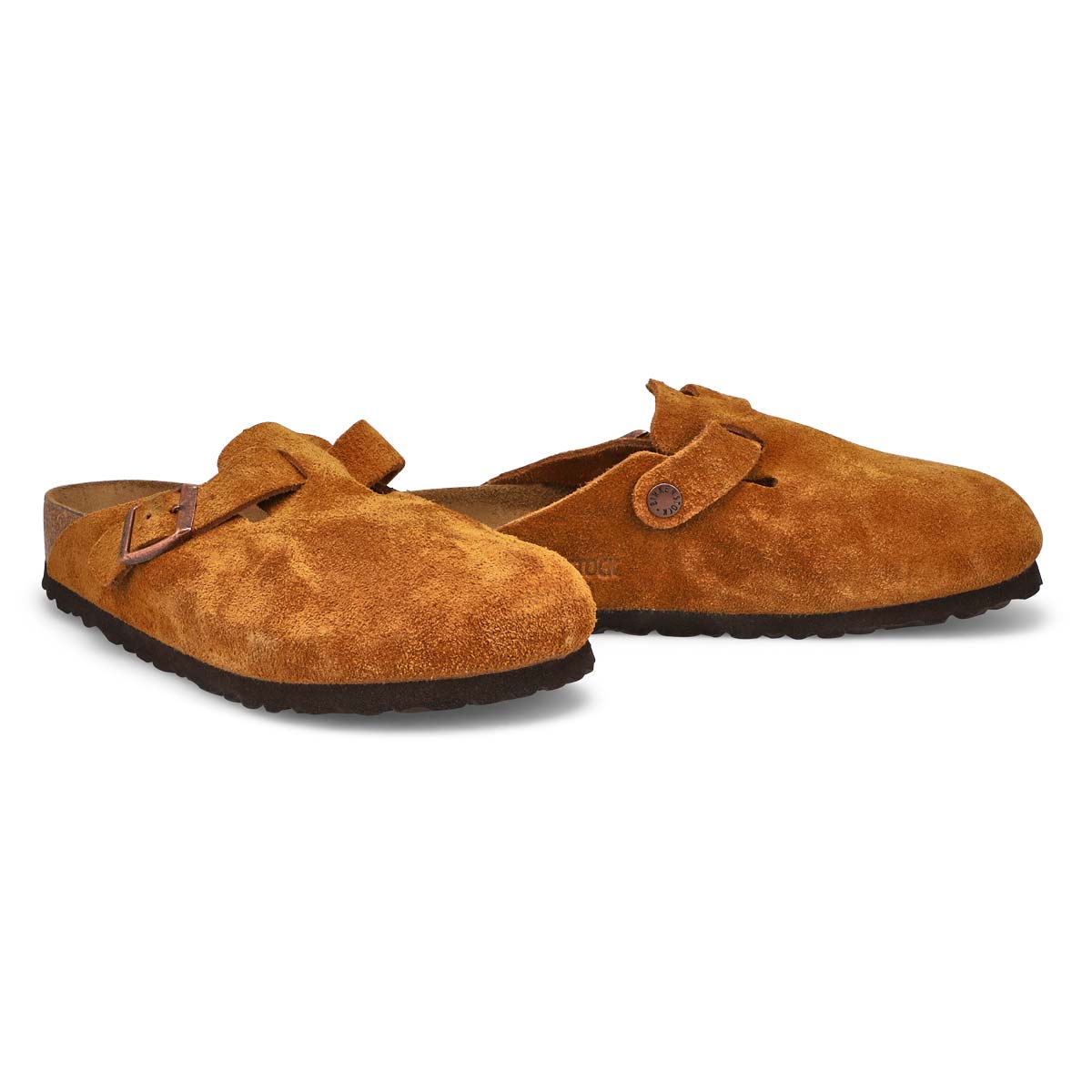 Women's Boston Soft Footbed Suede Narrow Clog - Mink