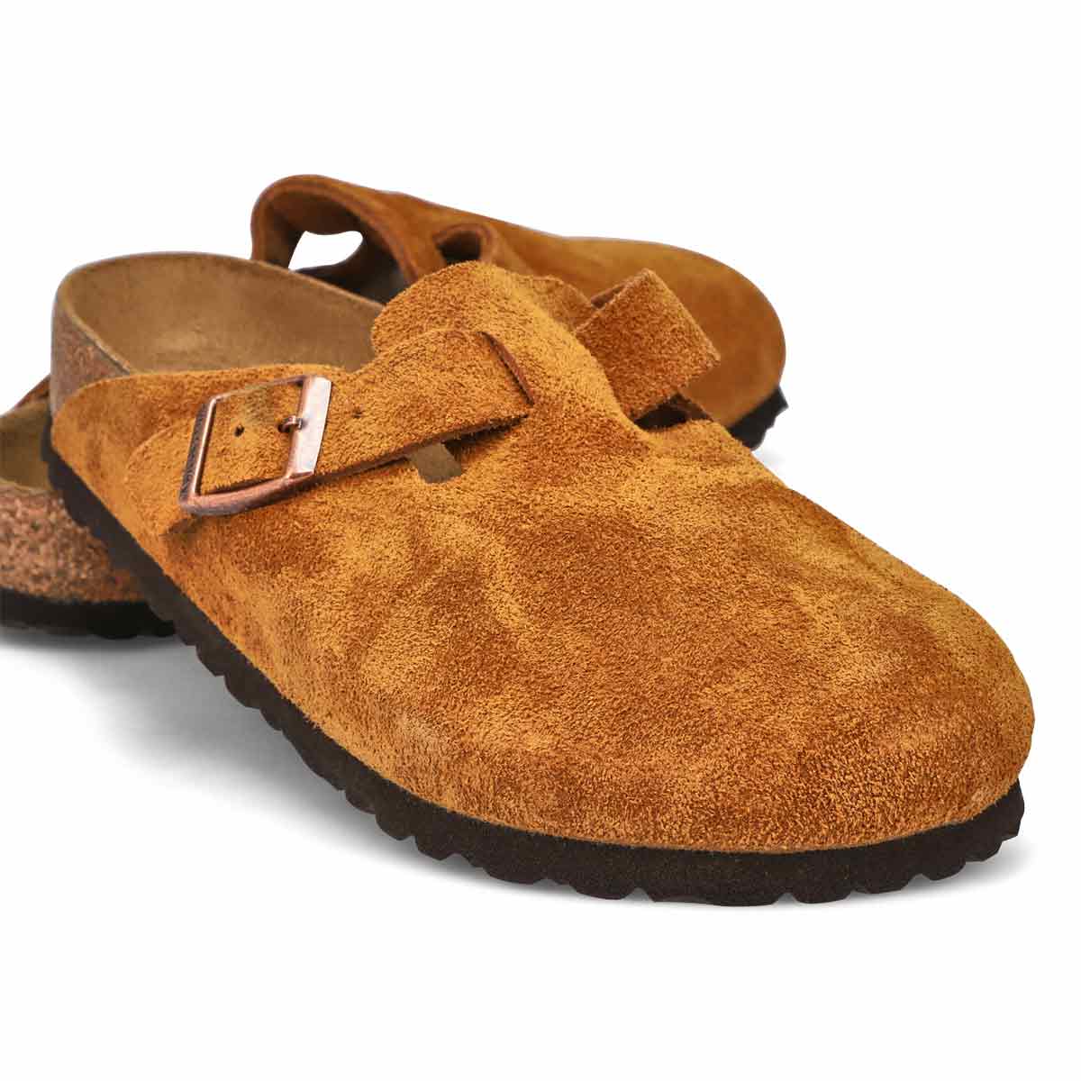 Women's Boston Soft Footbed Suede Narrow Clog - Mink