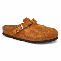 Women's Boston Soft Footbed Suede Narrow Clog - Mink