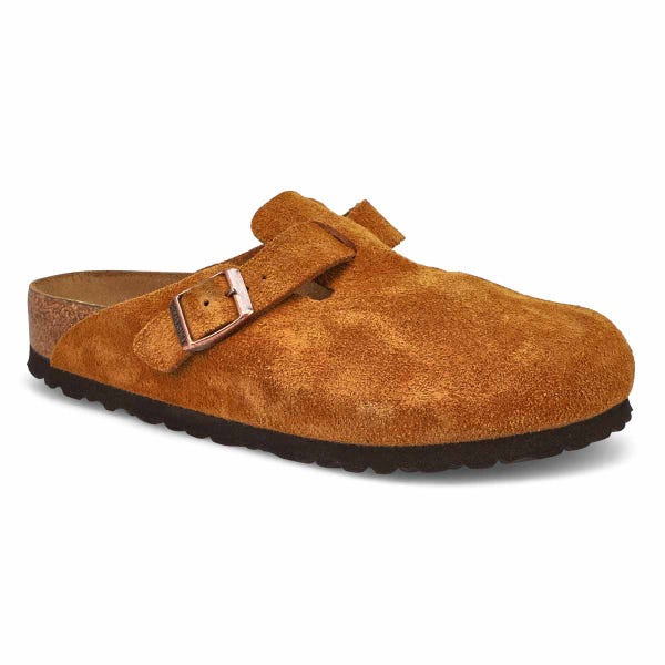 Women's Boston Soft Footbed Suede  Clog - Mink
