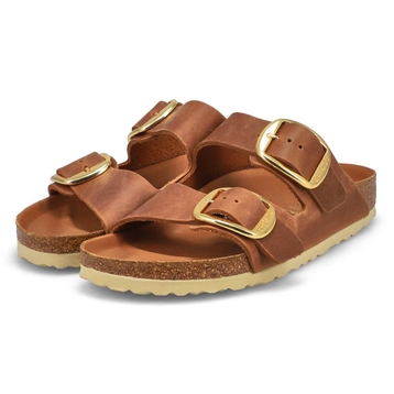Women's Arizona Big Buckle Oiled Leather 2 Strap N