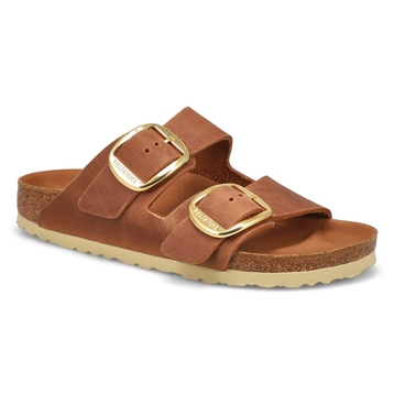 Women's Arizona Big Buckle Oiled Leather 2 Strap N