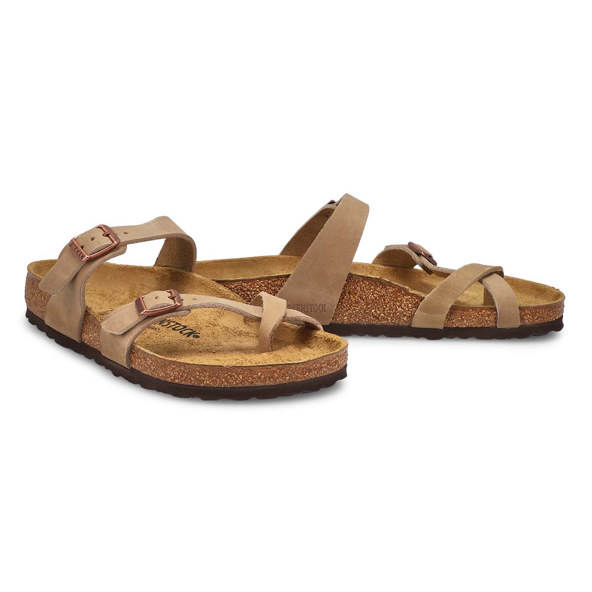 Women's Mayari Oiled Leather Toe Sleeve Sandal - Tobacco