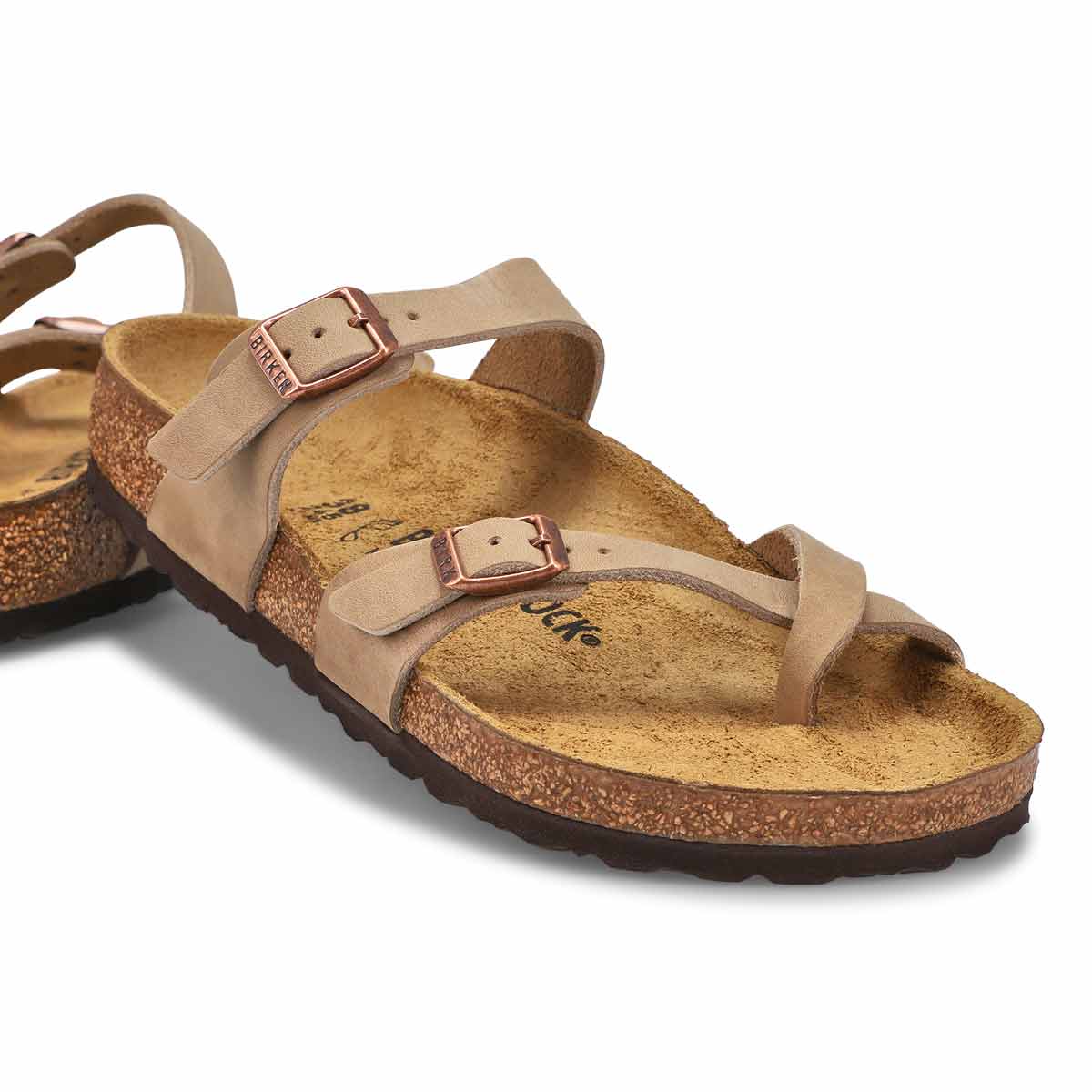 Women's Mayari Oiled Leather Toe Sleeve Sandal - Tobacco