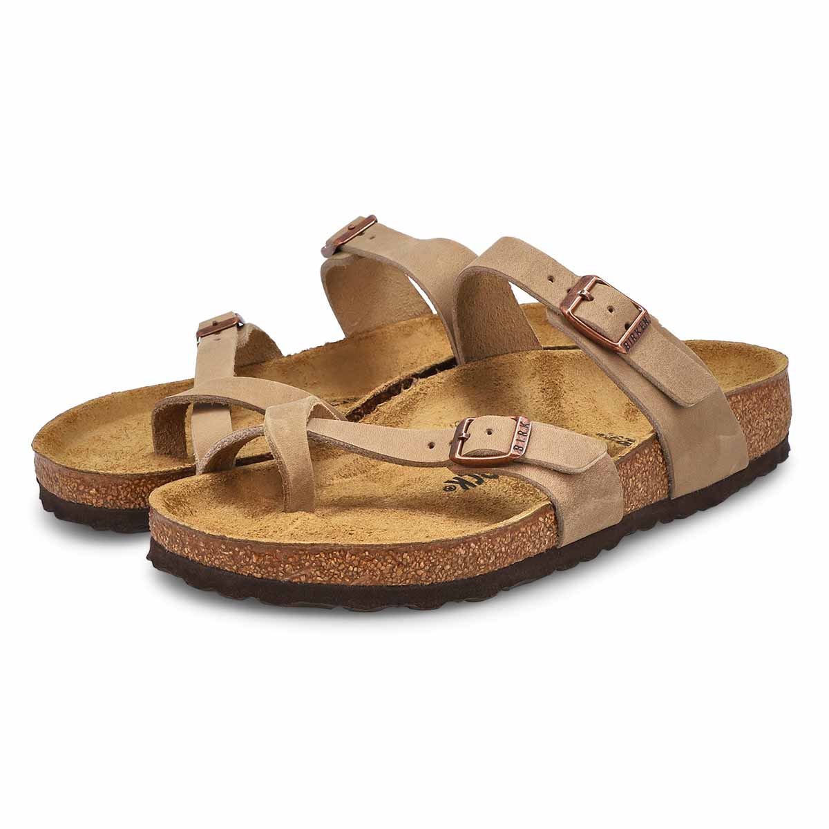 Women's Mayari Oiled Leather Toe Sleeve Sandal - Tobacco