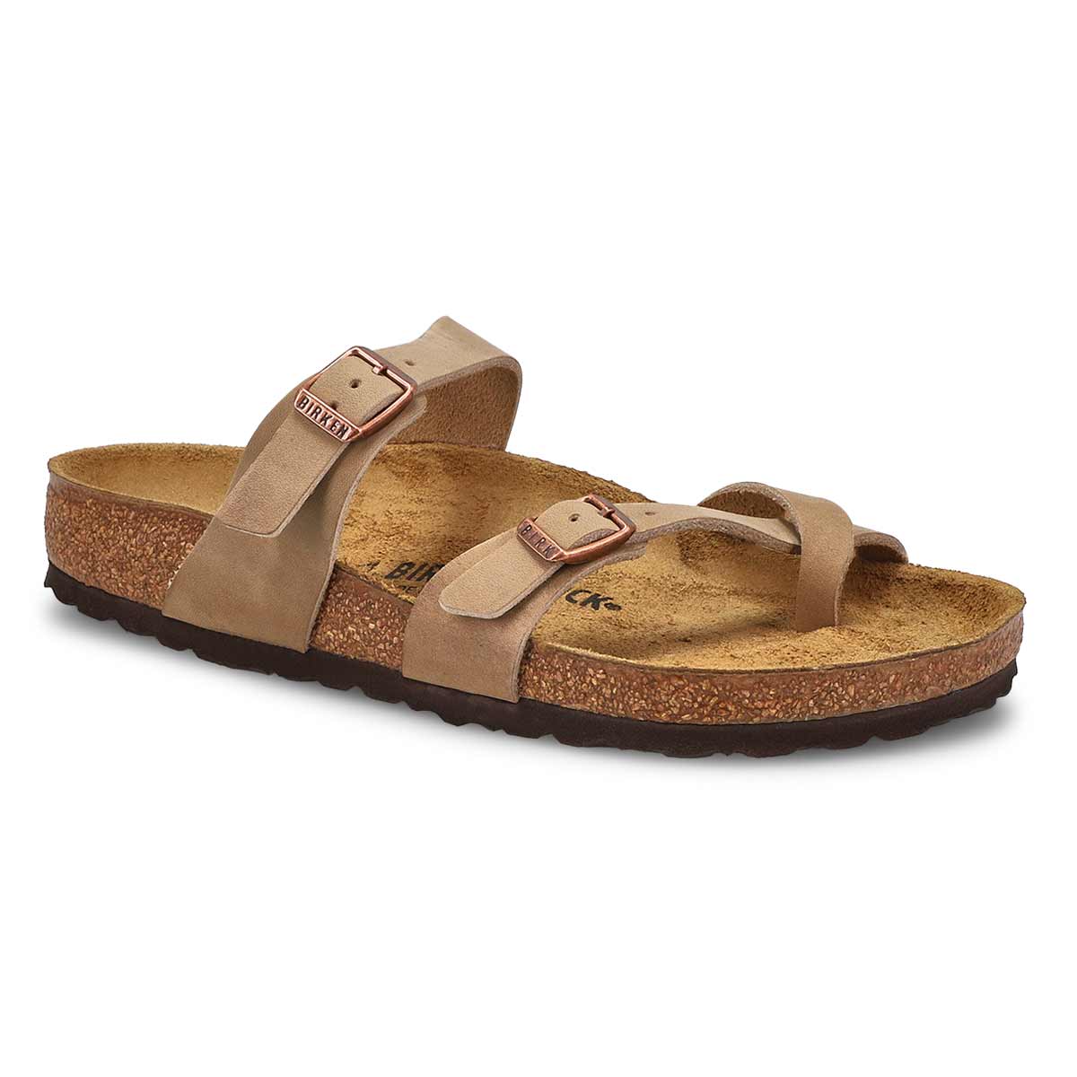 Women's Mayari Oiled Leather Toe Sleeve Sandal - Tobacco