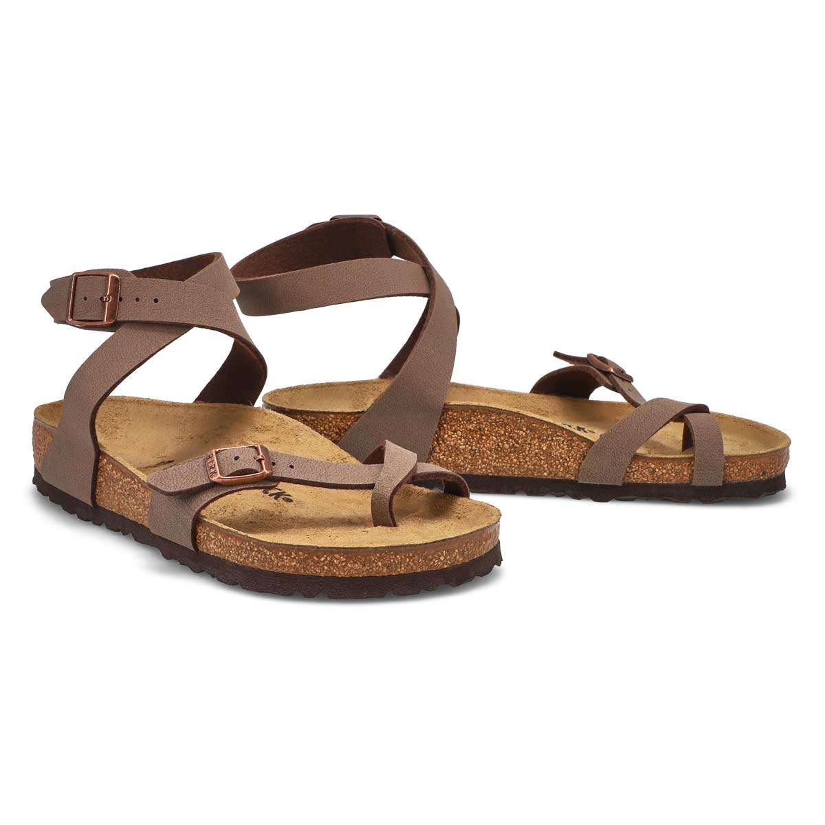 Women's Yara Ankle Wrap BF Sandal - Mocha