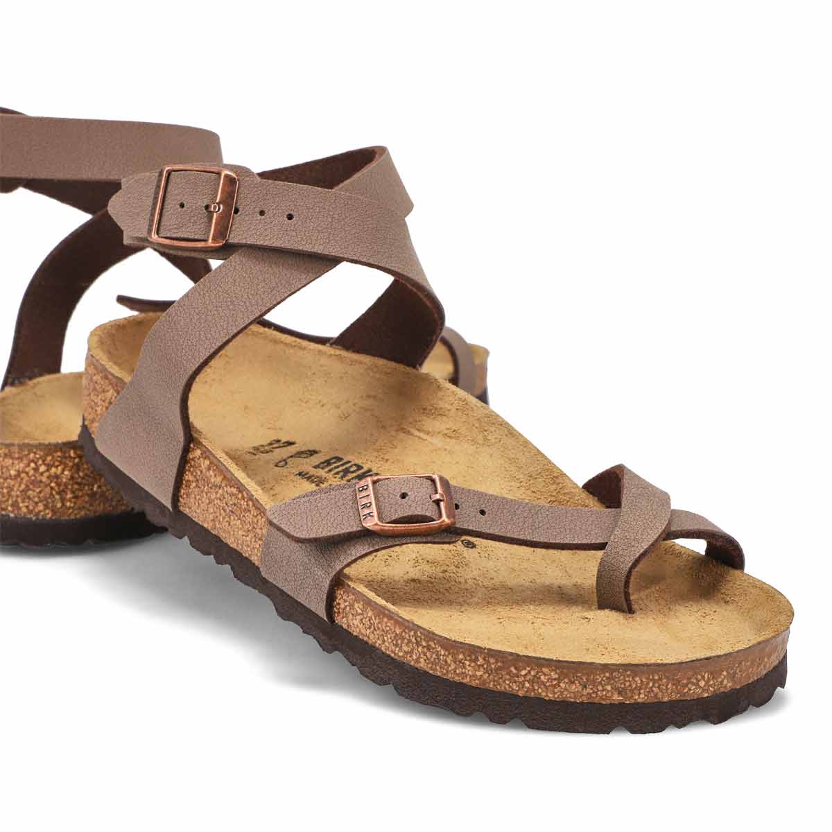 Women's Yara Ankle Wrap BF Sandal - Mocha