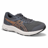 Mens Gel Contend 8 Lace Up Sneaker - Grey/Orange