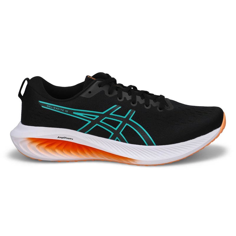 Chaussure de course de performance GEL-EXCITE 10, noir/vague sarcelle, hommes