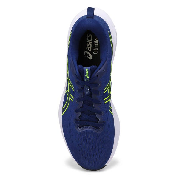 Chaussure de course de performance GEL-EXCITE 10, expansion bleue/jaune de sécurité, hommes