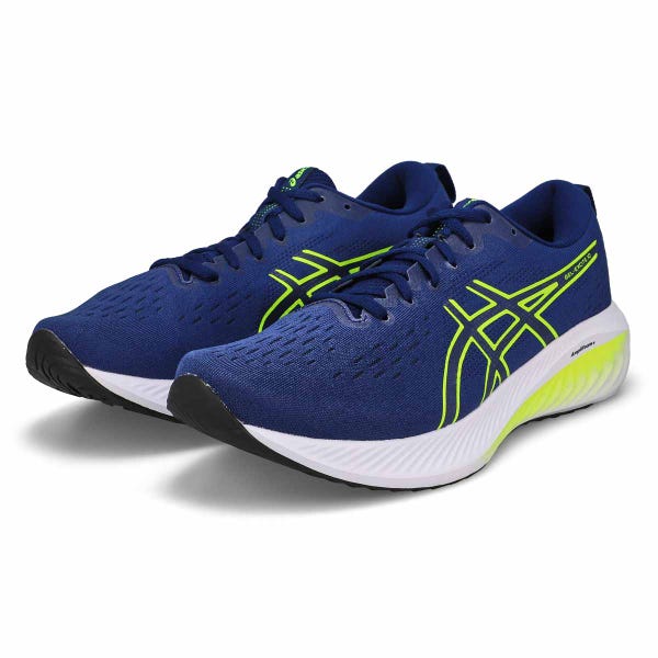 Chaussure de course de performance GEL-EXCITE 10, expansion bleue/jaune de sécurité, hommes