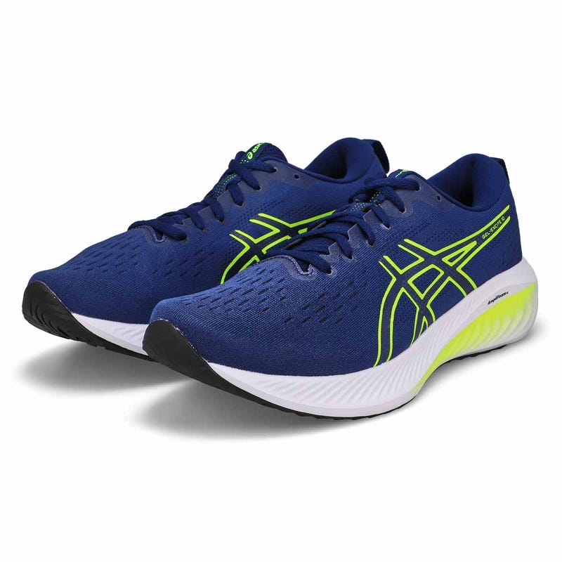 Chaussure de course de performance GEL-EXCITE 10, expansion bleue/jaune de sécurité, hommes