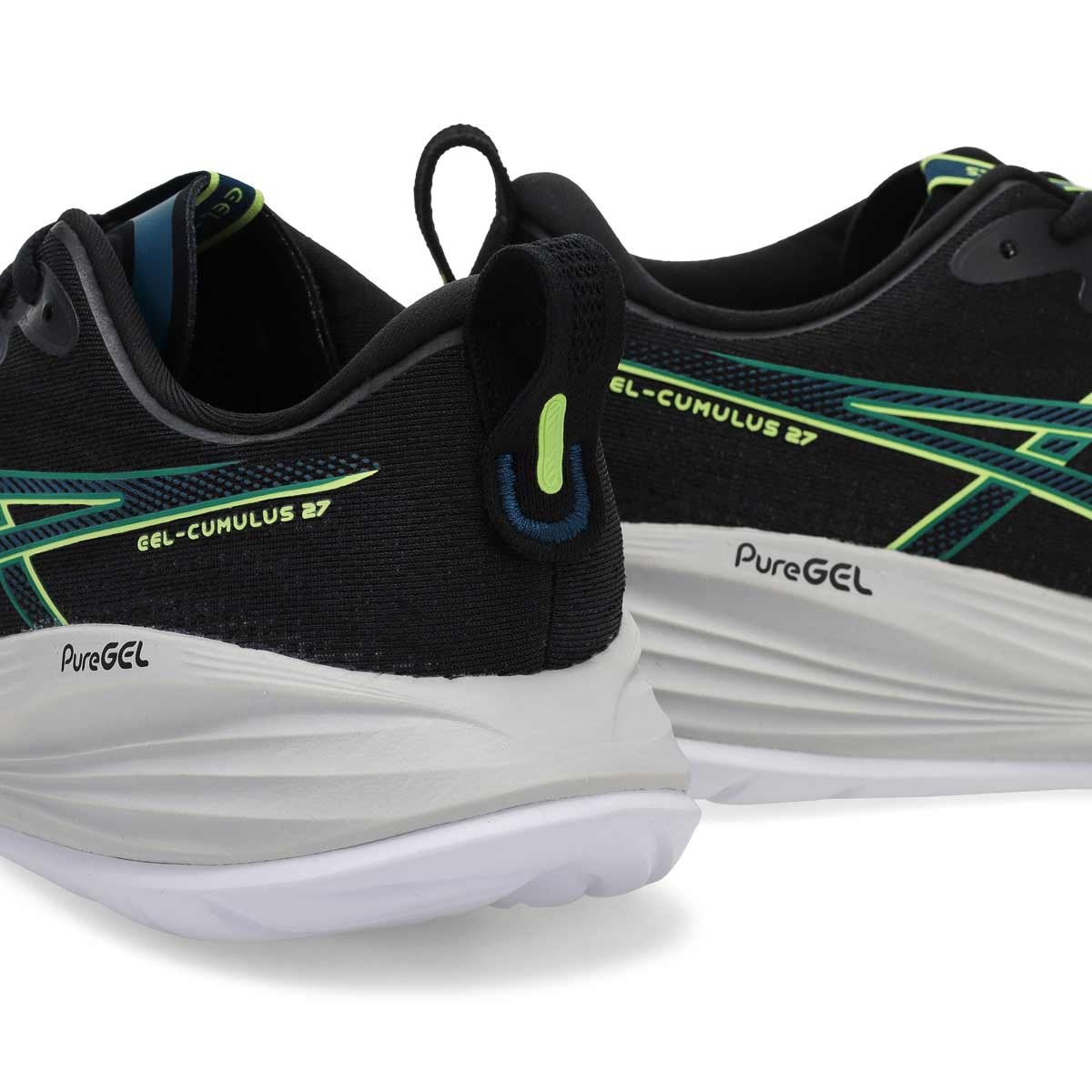 Men's Gel-Cumulus 27 Performance Sneaker - Black/Lucid Yellow