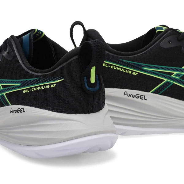 Baskets de performance GEL-CUMULUS 27, noir/jaune lucide, hommes