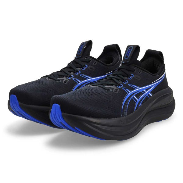 Men's Gel-Nimbus 28 Performance Sneaker - Black/Neon Blue