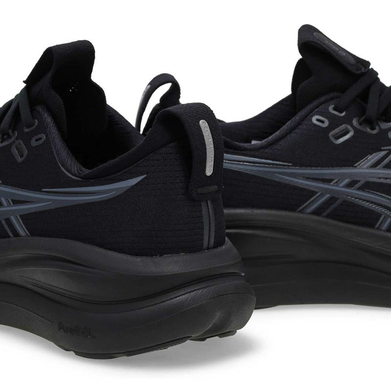 Baskets de performance GEL-NIMBUS 28, noir/gris graphite, hommes - LARGE