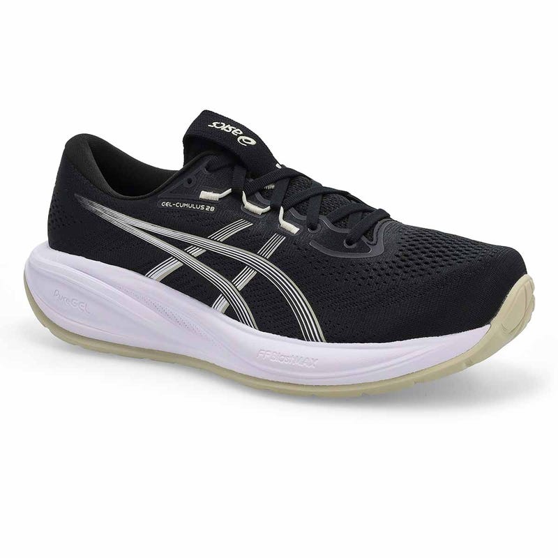 Men's Gel-Cumulus 28 Wide Performance Sneaker - Black/White