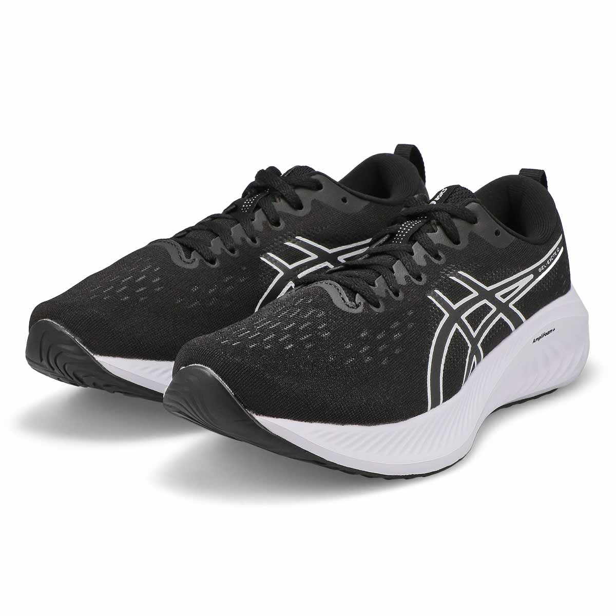 Ladies Gel Excite 10 Wide Performance Runner- Black/White