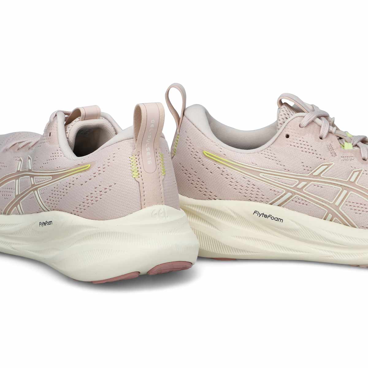 Chaussure de course de performance GEL-PULSE 16, beige minéral/crème, femmes