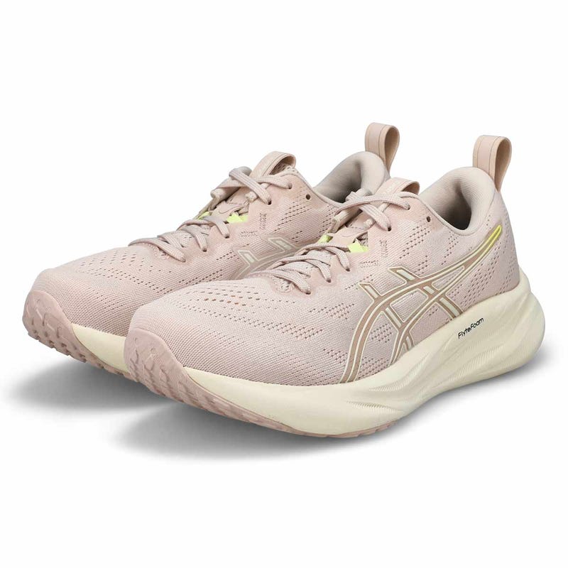 Chaussure de course de performance GEL-PULSE 16, beige minéral/crème, femmes