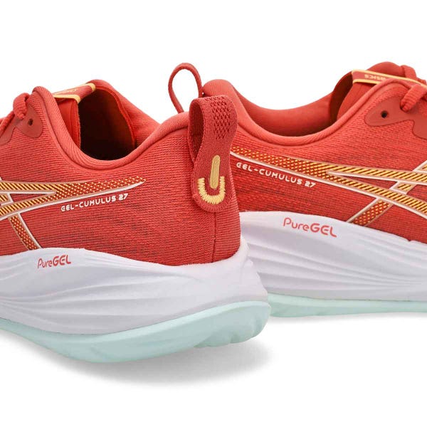 Women's Gel-Cumulus 27 Performance Sneaker - Dark Pink Clay/Cream