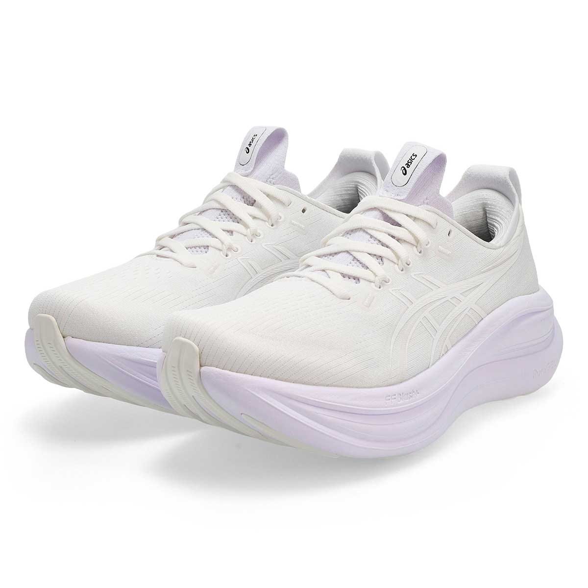 Baskets de performance GEL-NIMBUS 28, blanc/blanc, femmes